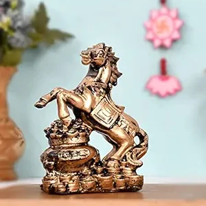 Handcrafted Lucky Running Horse Money Bank for Vaastu - Decorative Polyresin Sho