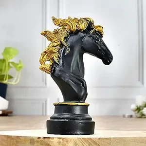 Horse Face Antique Finish Sculpture Art Decor for Home Decor Showpiece Figurine