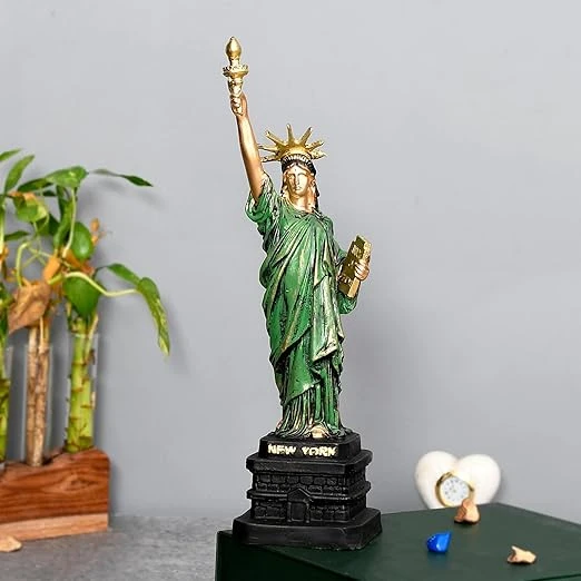 Handcrafted Antique Finish Statue of Liberty Showpiece for Home Decor/Gifting/Li